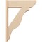 Ekena Millwork 7 1/2-in W x 24-in D x 32-in H Funston Slat Rough Cedar Woodgrain TimberThane Outlooker, Primed Tan OUTUR075X24X32FST24RCPR - alternate 5